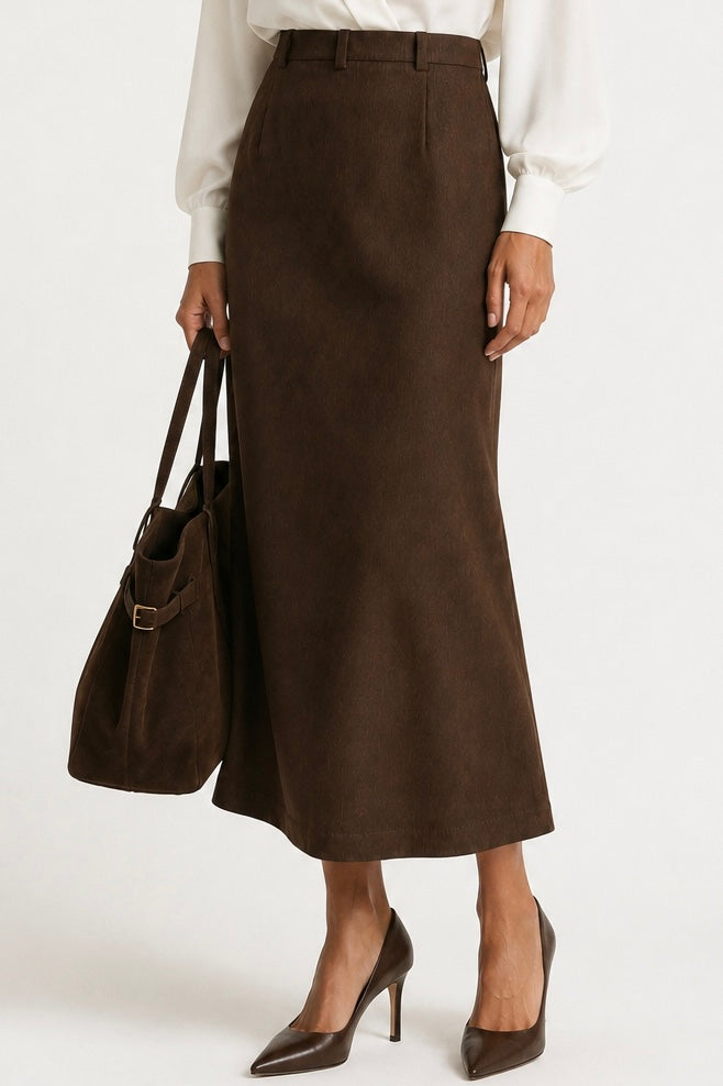 Meridian Structured Midi Skirt