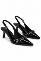 Aurelle Buckle Slingback Heel