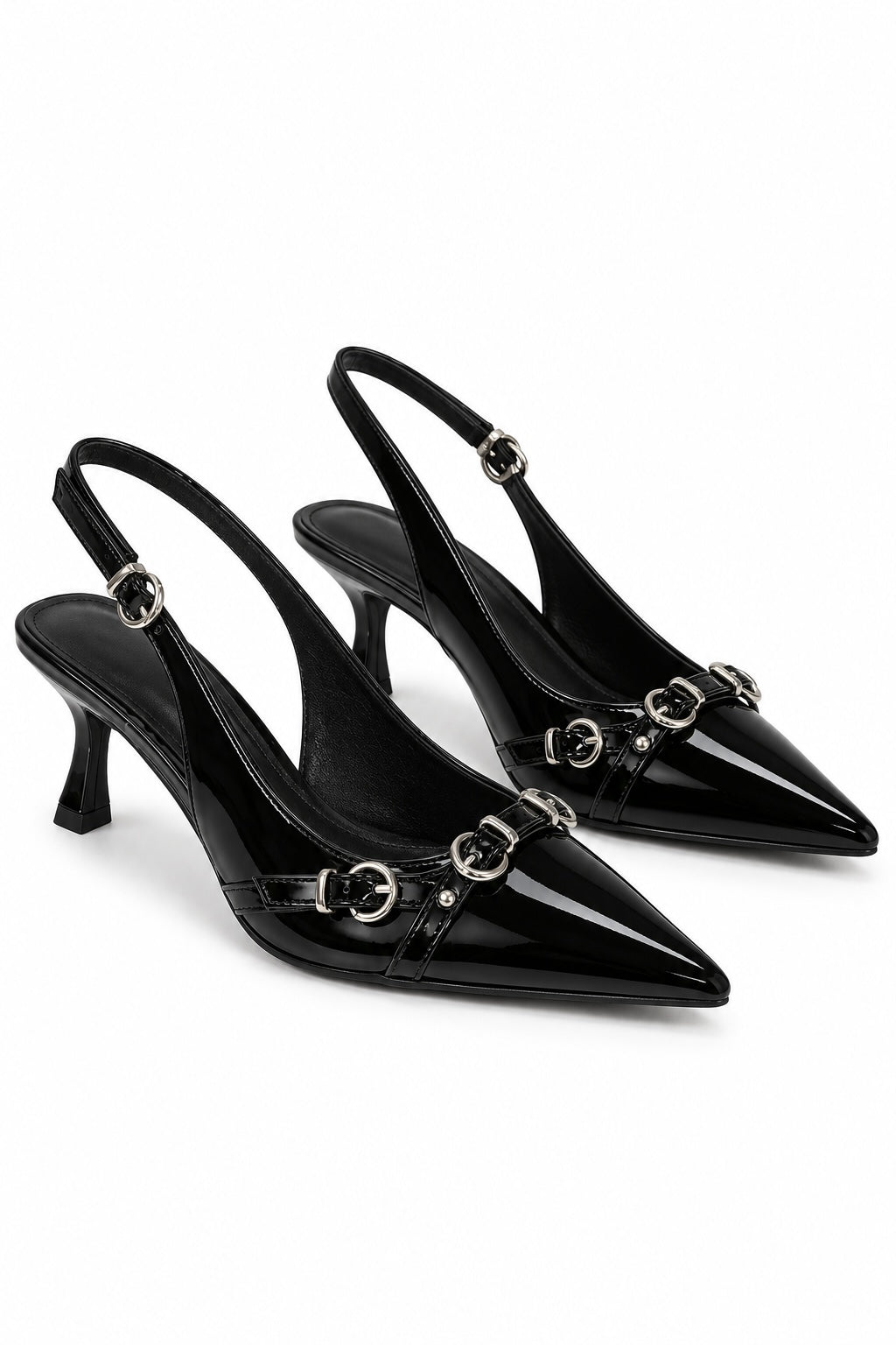Aurelle Buckle Slingback Heel