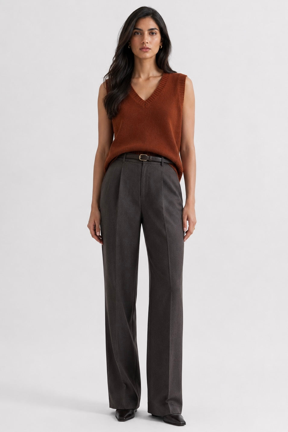 Classic V-Neck Knit Vest