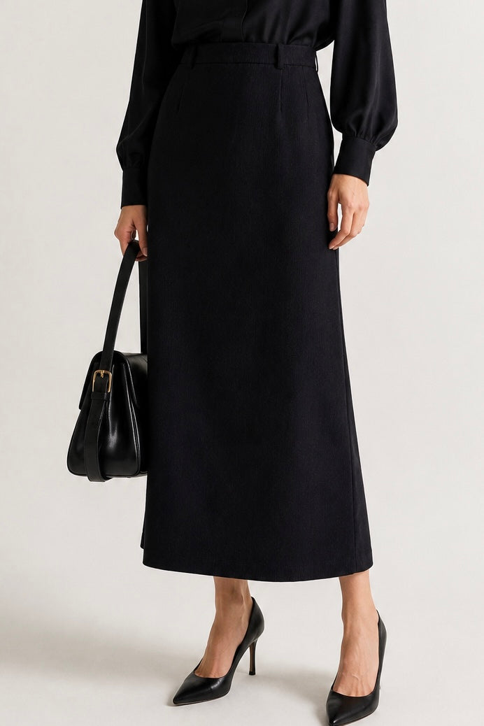 Meridian Structured Midi Skirt