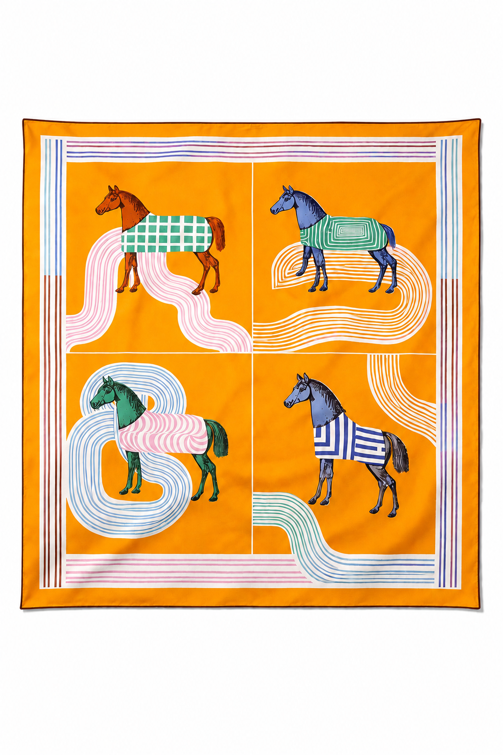 Equus Pop 70 x 70 Foulard