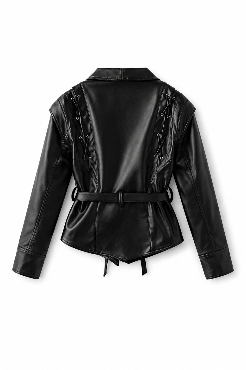Valen Leather Wrap Jacket