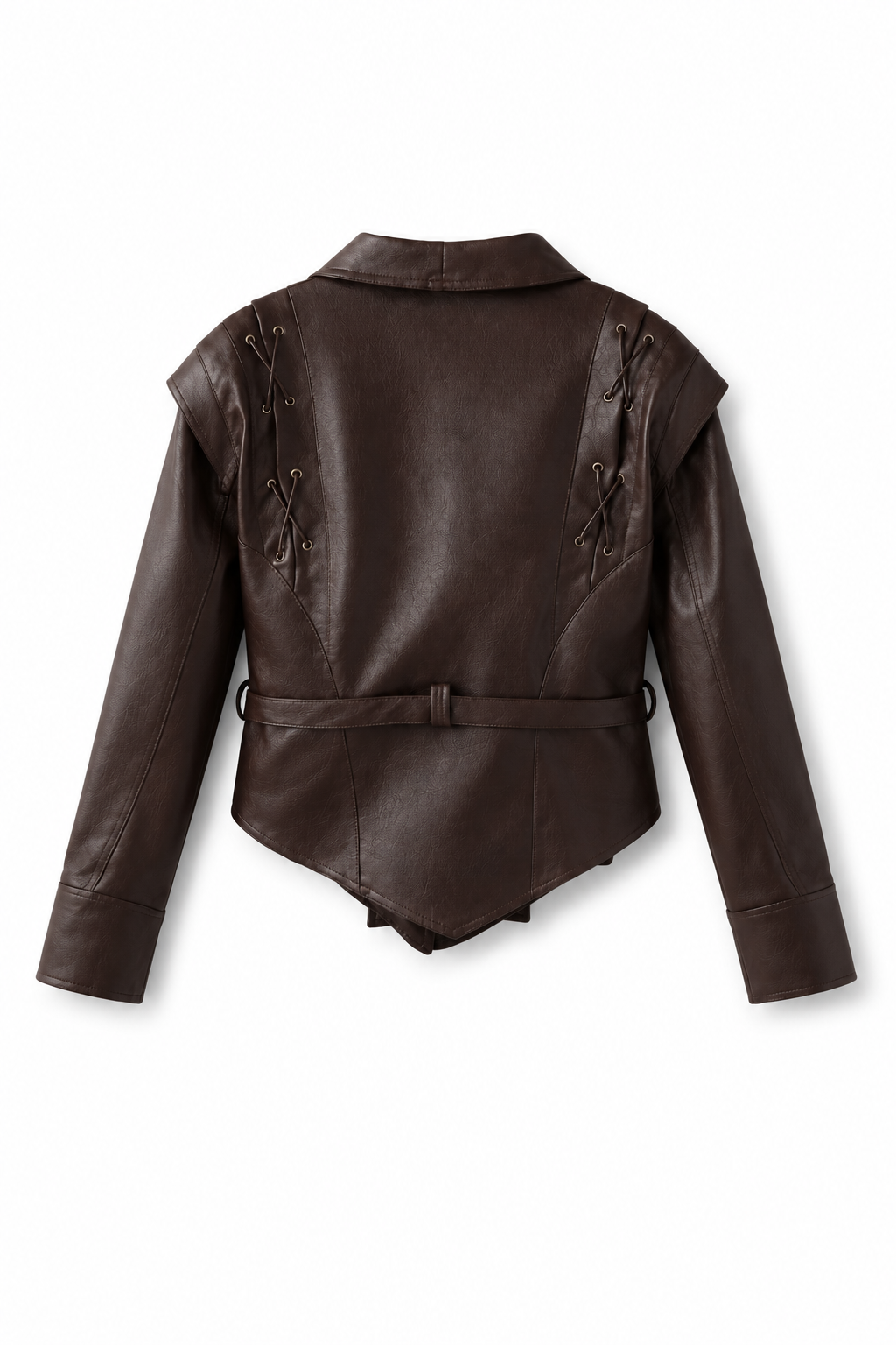 Valen Leather Wrap Jacket