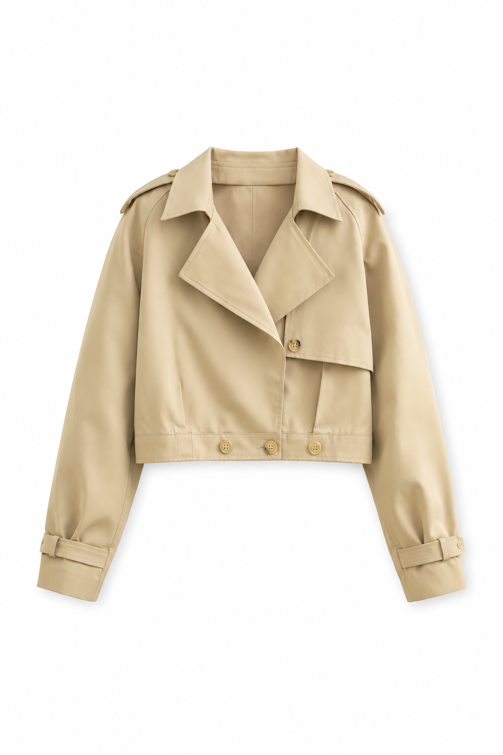 Harper Cropped Trench Jacket