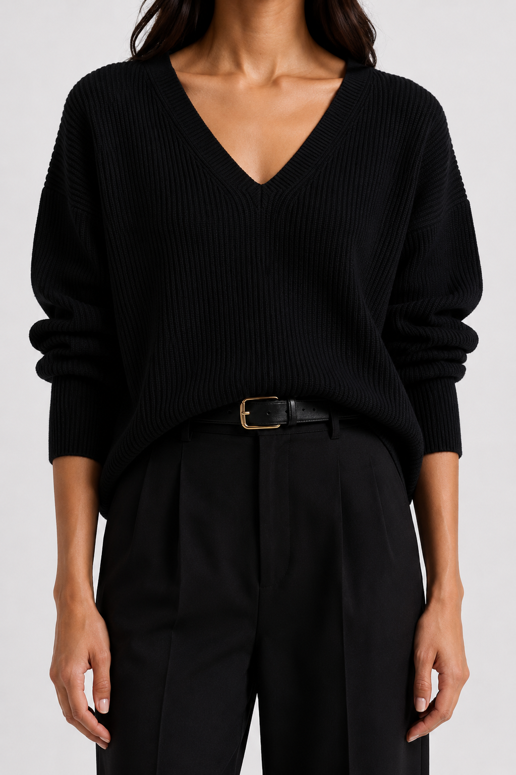 Soft Horizon V-Neck Sweater