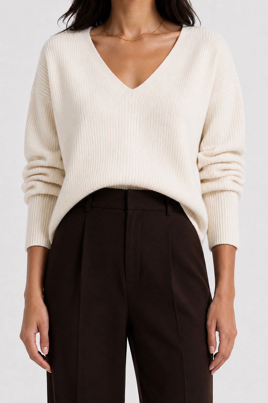 Soft Horizon V-Neck Sweater