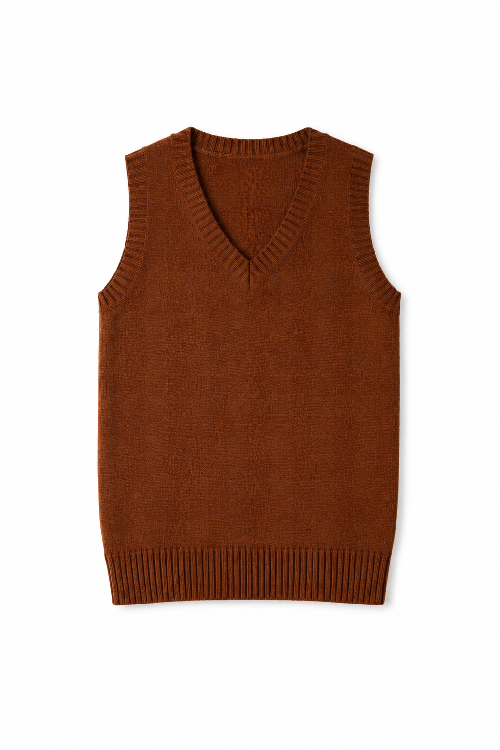 Classic V-Neck Knit Vest