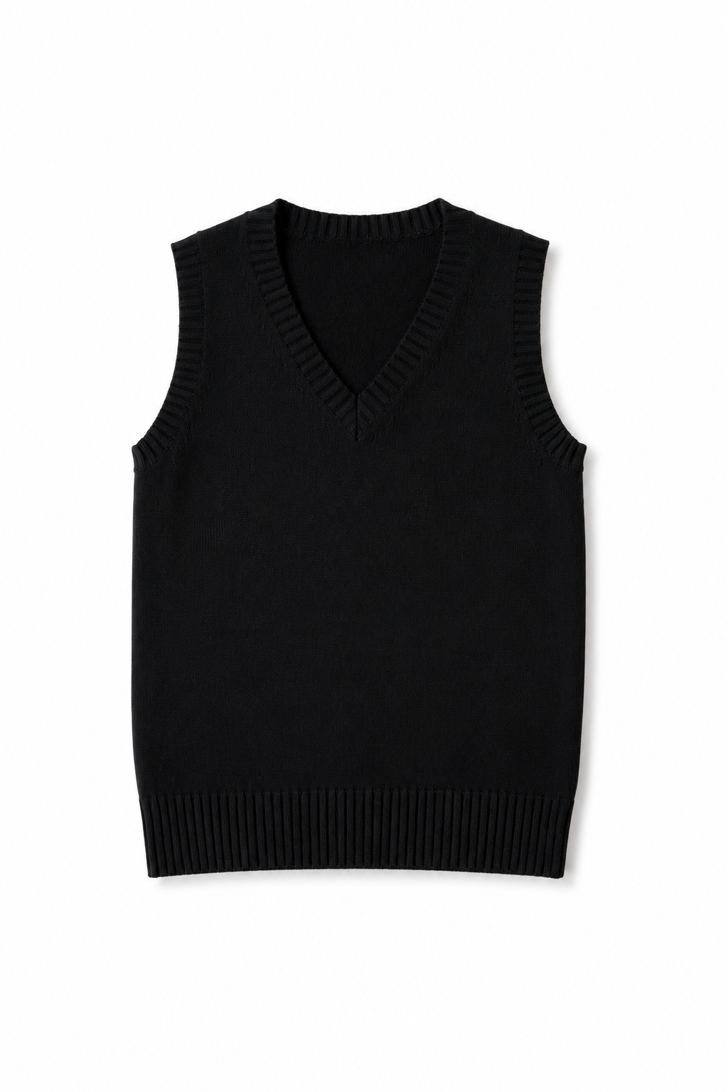 Classic V-Neck Knit Vest