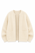 Elvarin Ribbed Zip Cardigan