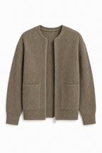 Elvarin Ribbed Zip Cardigan