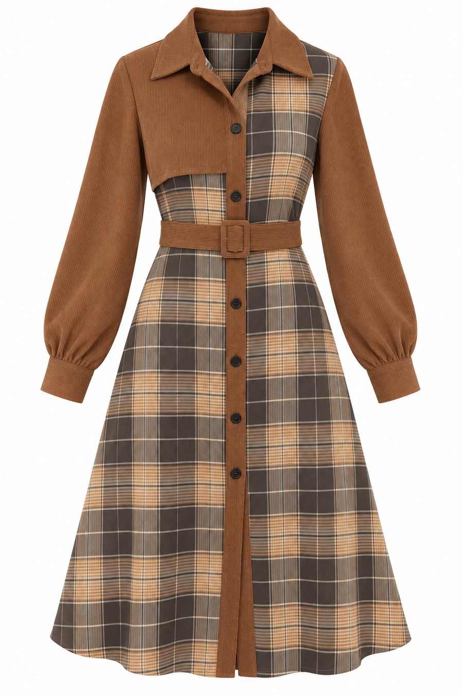 Alderwyn Plaid Dress