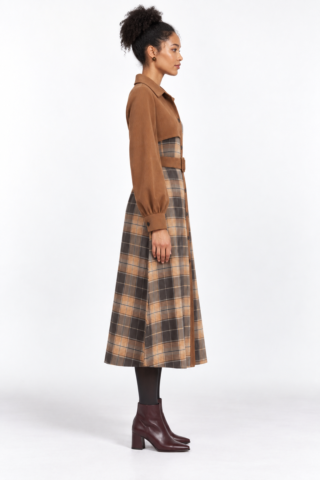 Alderwyn Plaid Dress