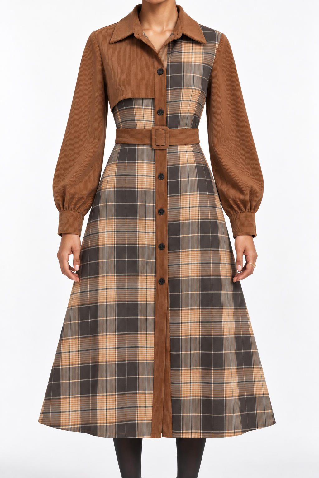 Alderwyn Plaid Dress