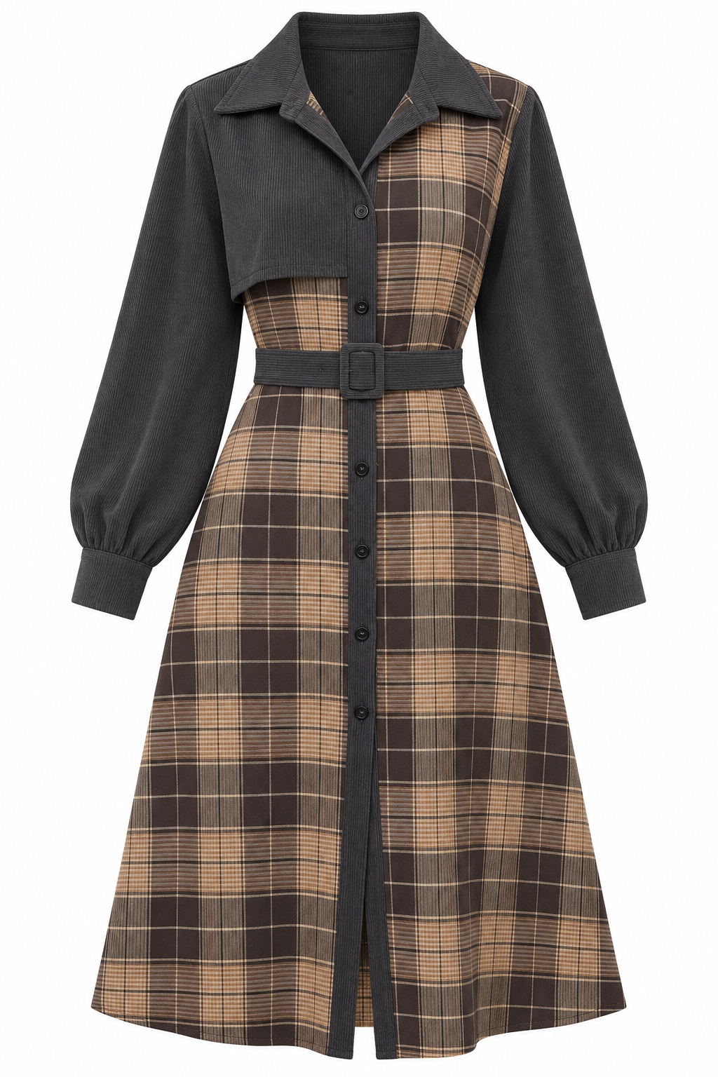 Alderwyn Plaid Dress