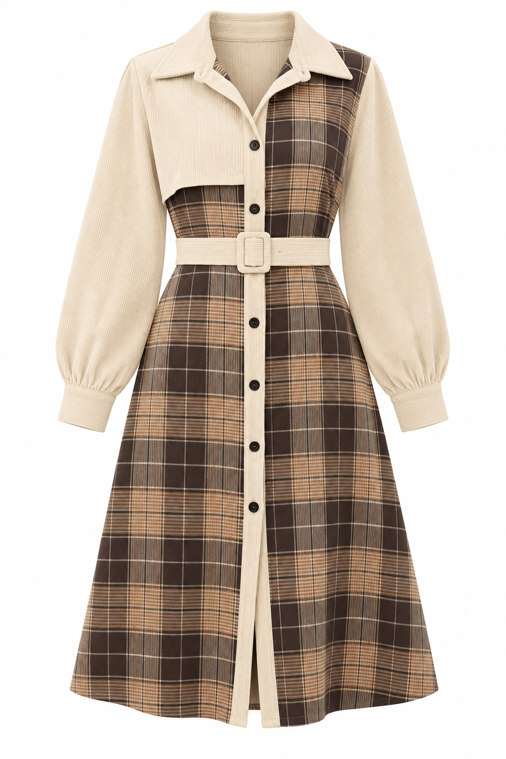 Alderwyn Plaid Dress