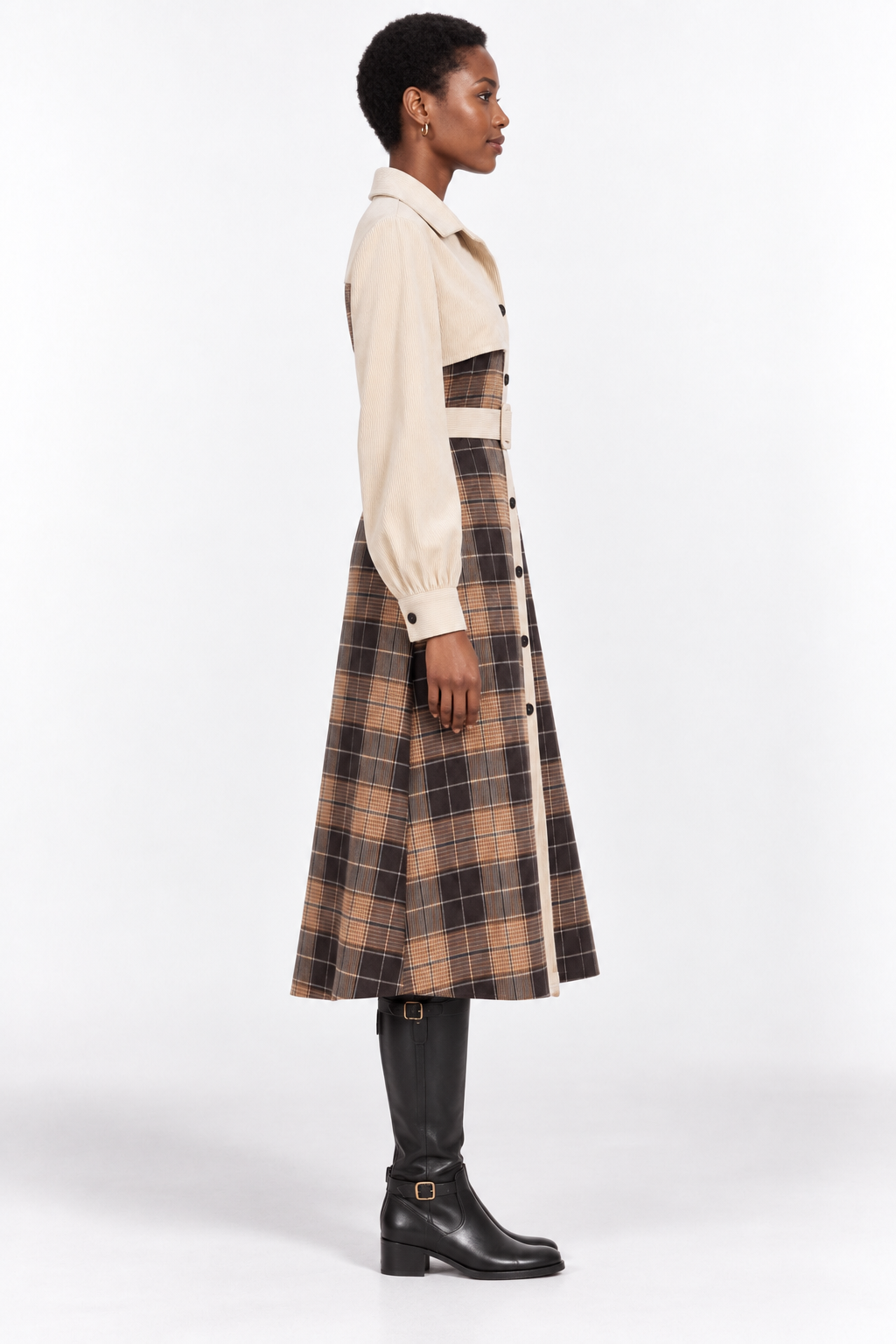 Alderwyn Plaid Dress