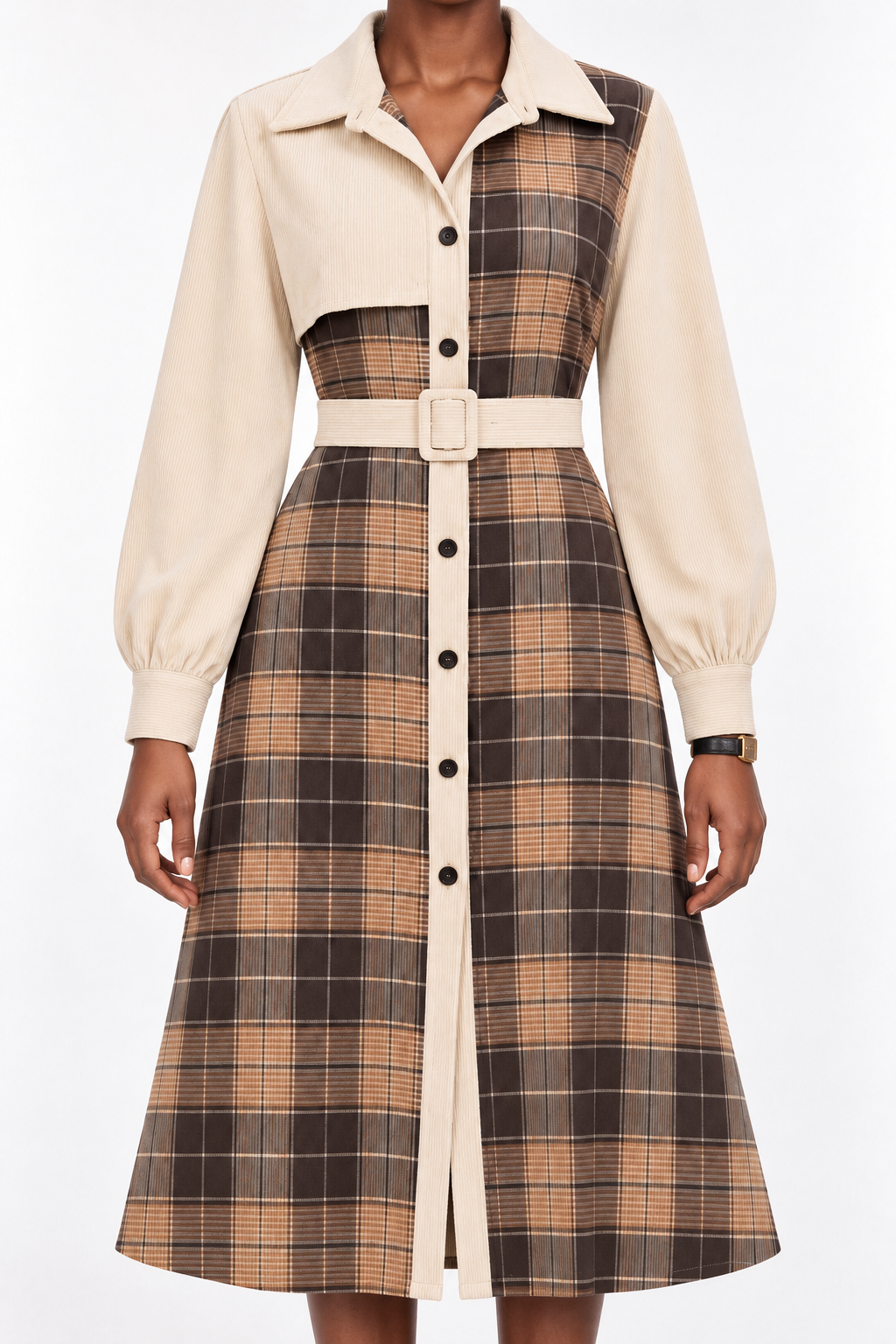 Alderwyn Plaid Dress