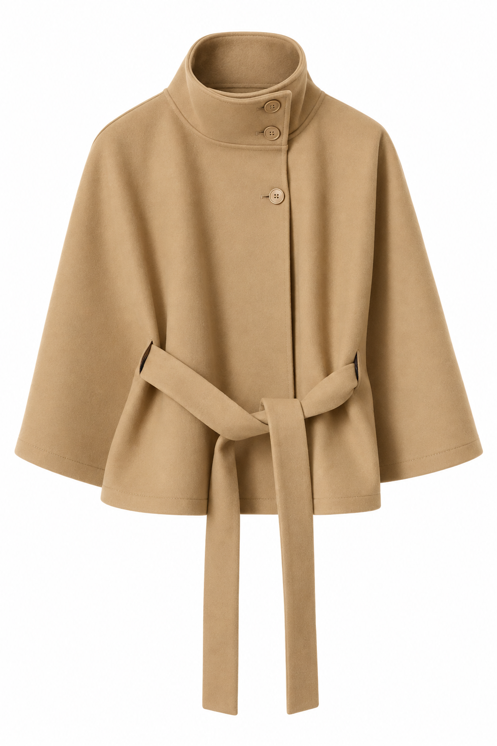 Bellerive Belted Cape Coat