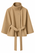 Bellerive Belted Cape Coat