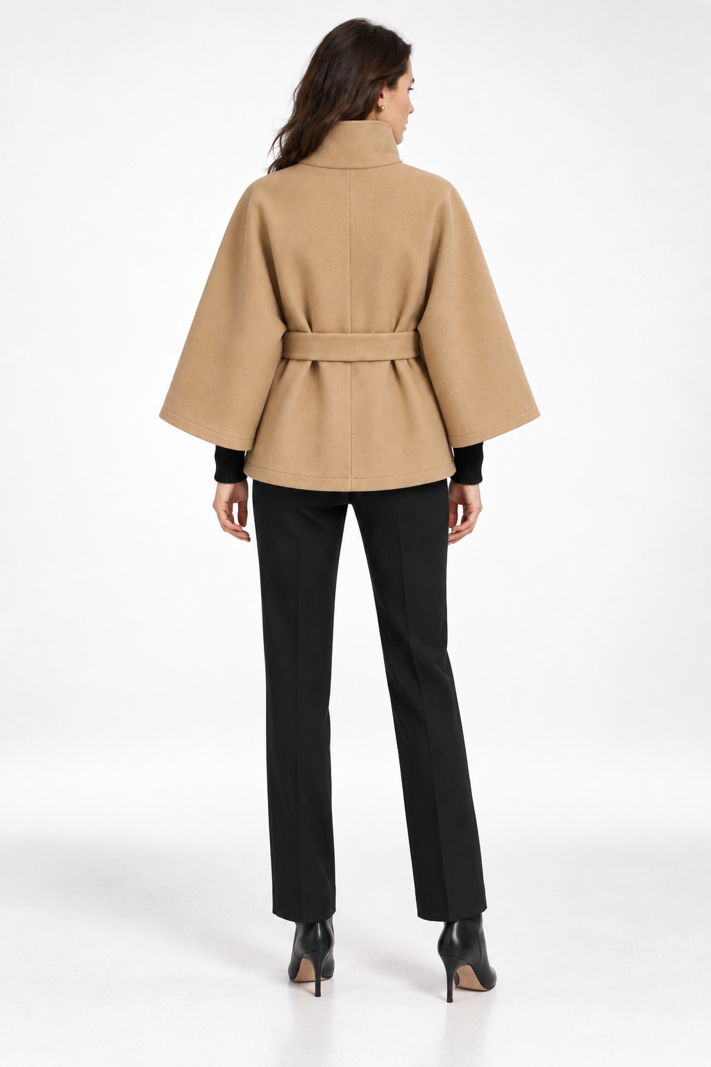 Bellerive Belted Cape Coat