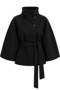 Bellerive Belted Cape Coat