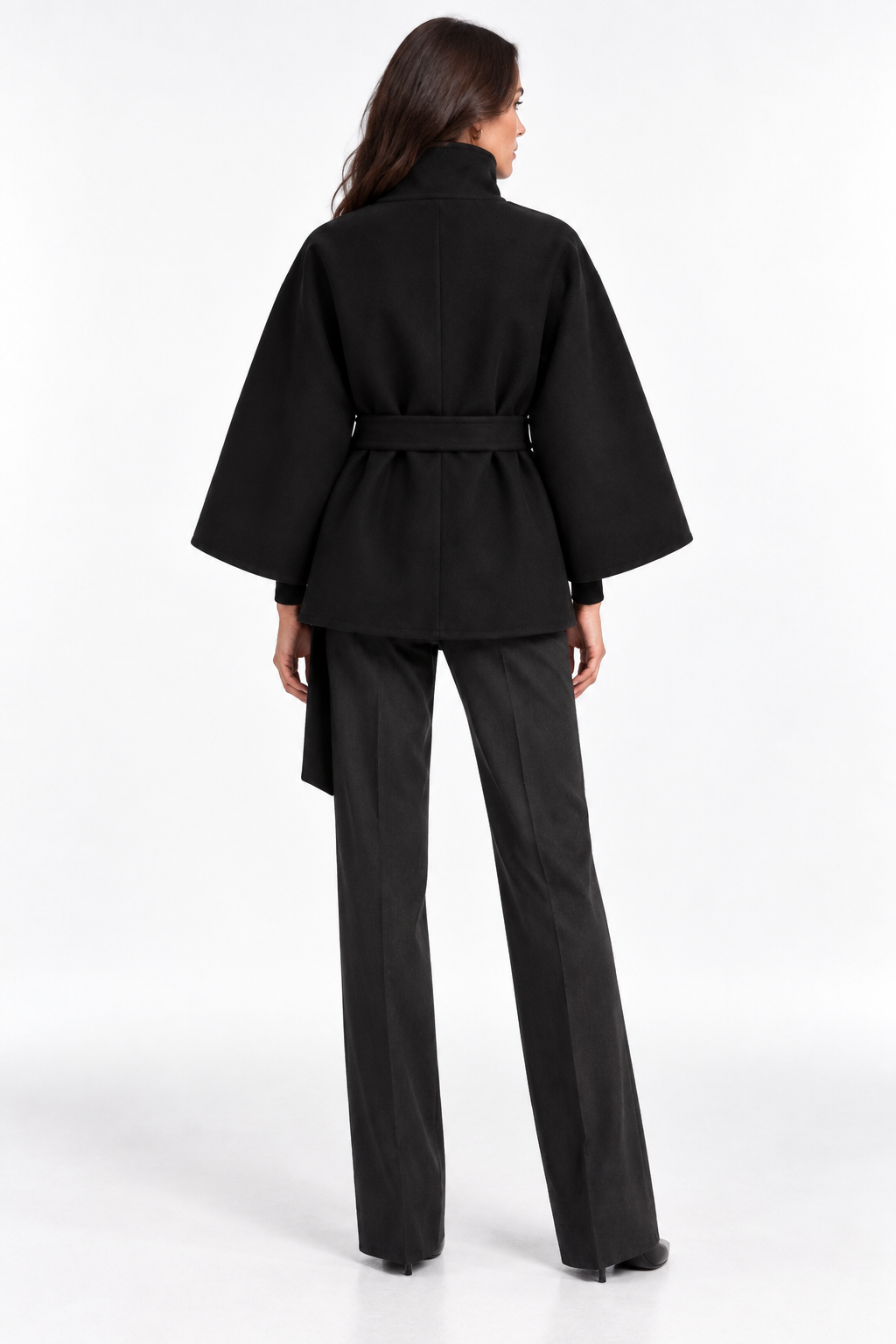 Bellerive Belted Cape Coat