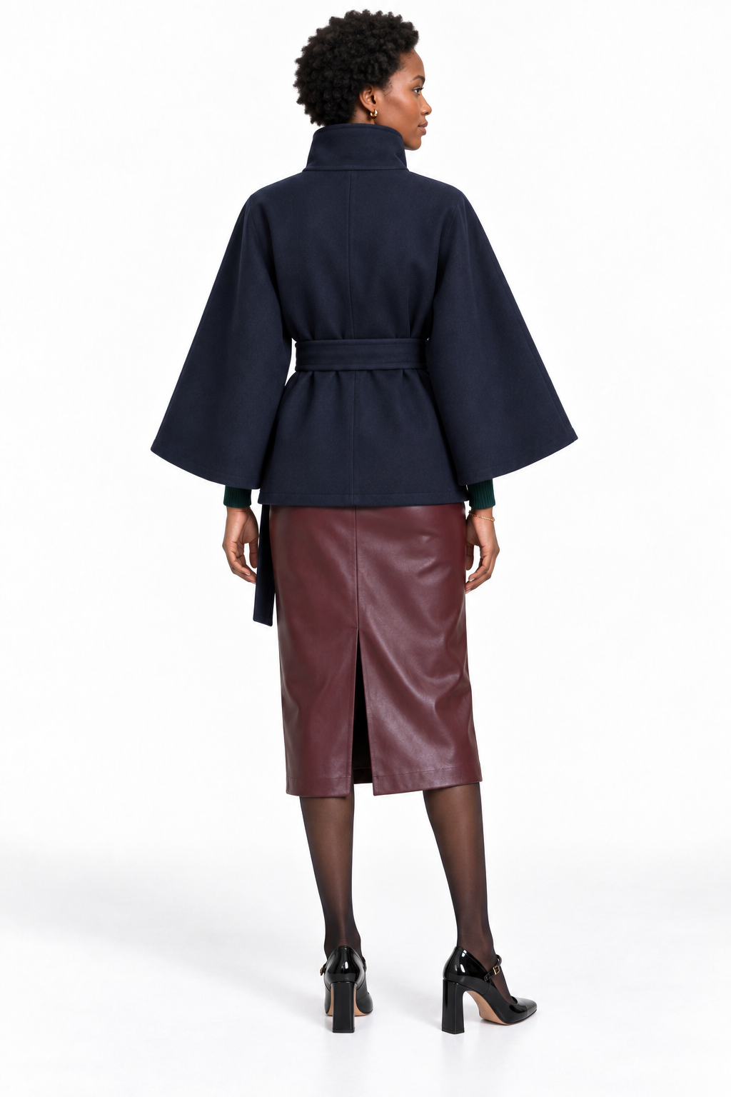 Bellerive Belted Cape Coat