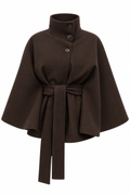 Bellerive Belted Cape Coat