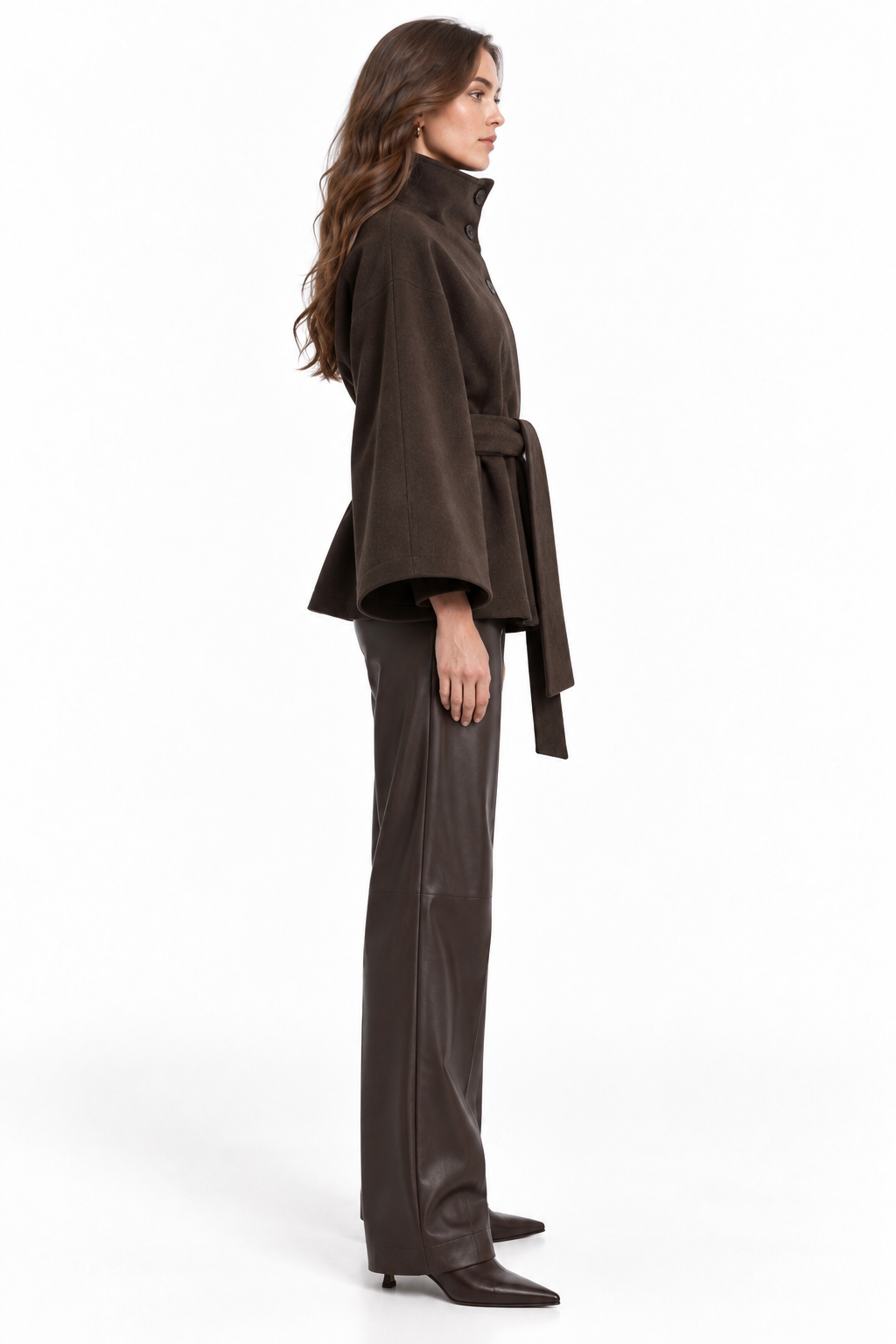 Bellerive Belted Cape Coat